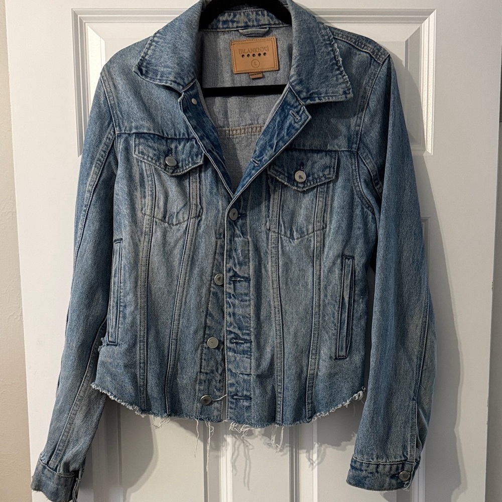 BLANK NYC Distressed Denim Jacket- M